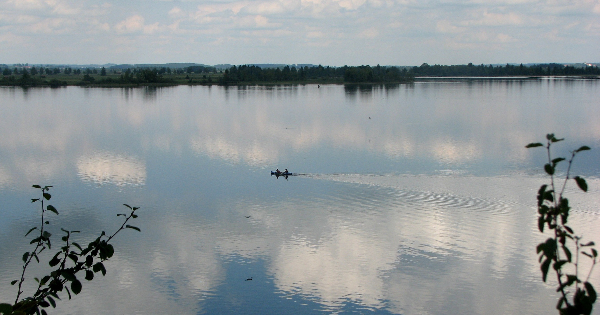 Einsame Paddler am Walchensee