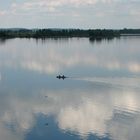 Einsame Paddler am Walchensee