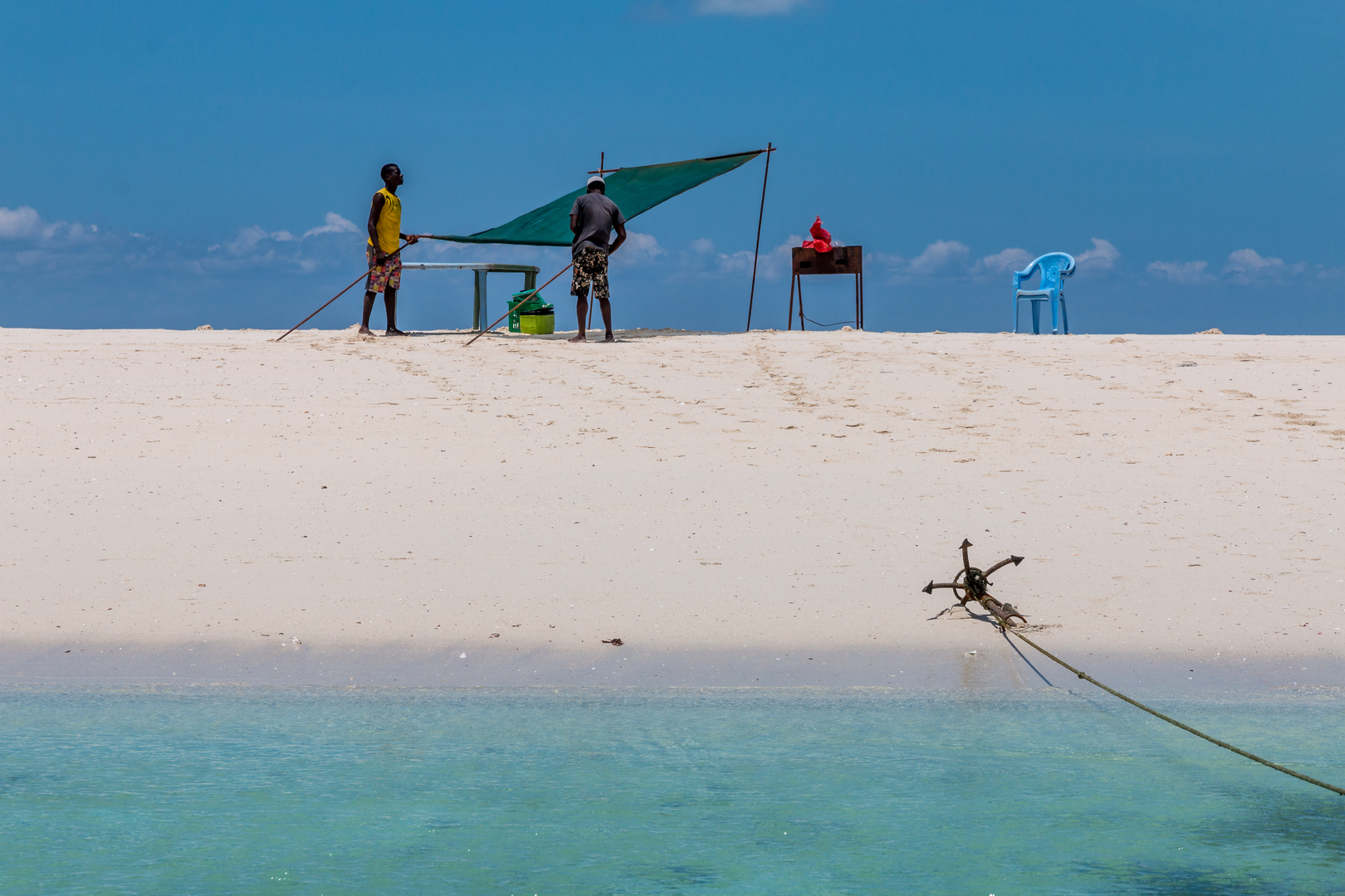 Einsame Sandbank, Sansibar