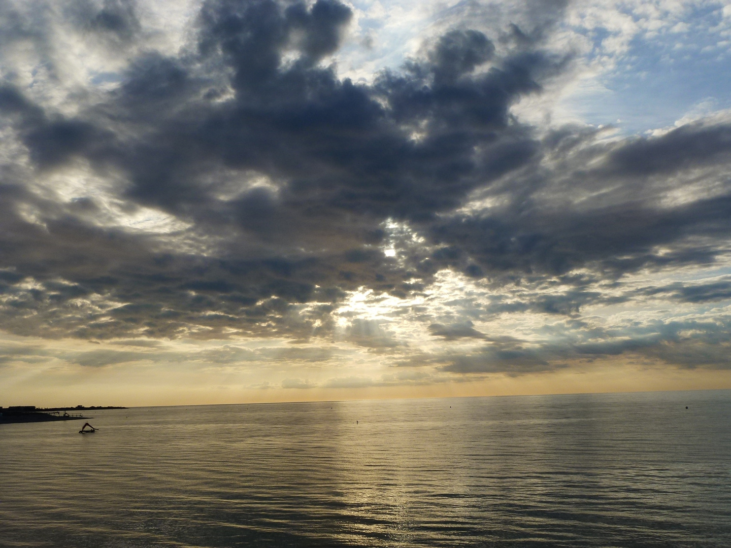 Einsame See zwischen Fehmarn u. Heiligenhafen.