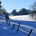 Einsame Spur; eiskalt!