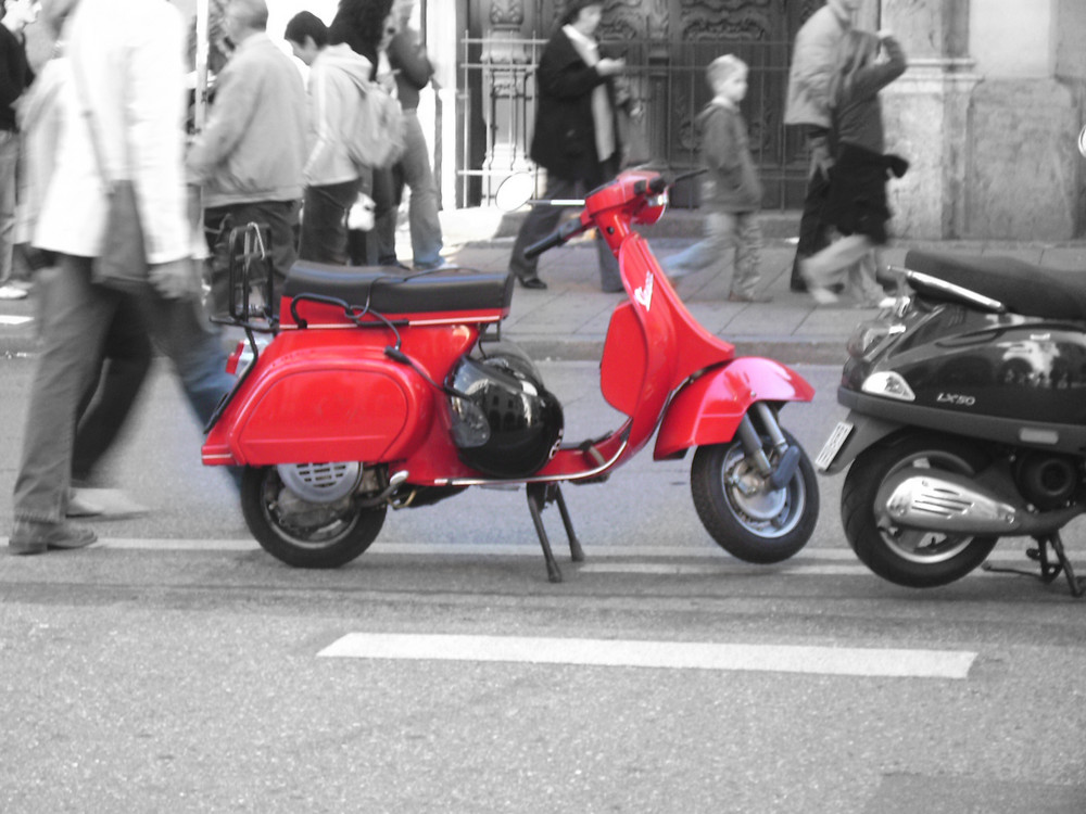 Einsame Vespa