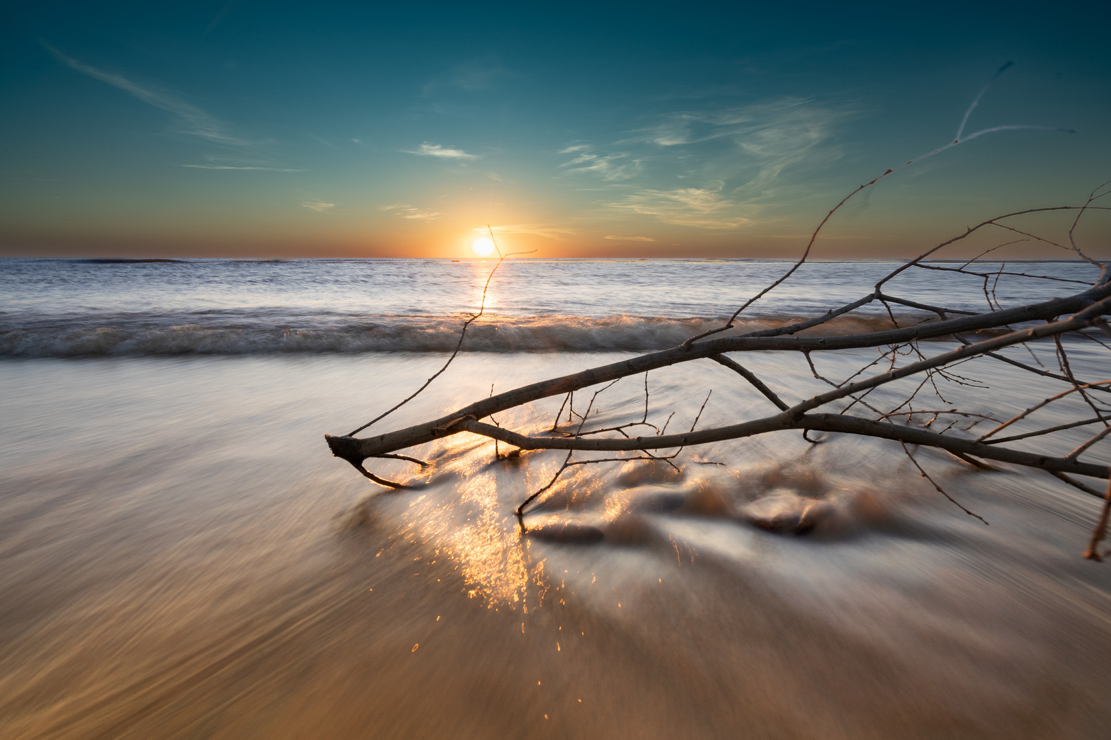 Einsamer dänischer Nordseestrand