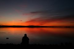 einsamer Fotograf am Steinhuder Meer