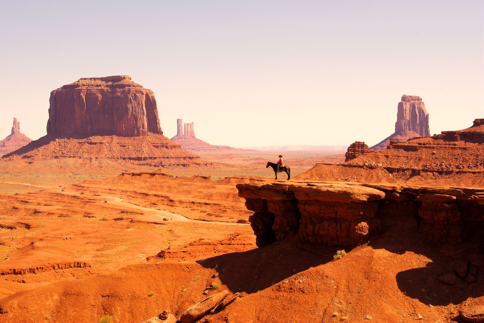 Einsamer Navajo- Indianer