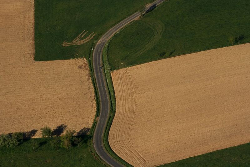 einsamer Radfahrer