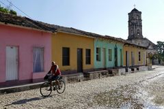 ...einsamer Radler in Trinidad...