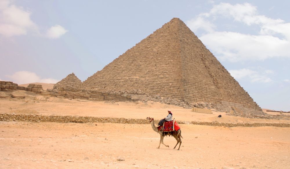 Einsamer Reiter in Giza...