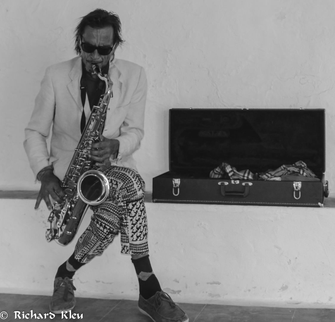 Einsamer Saxophonist