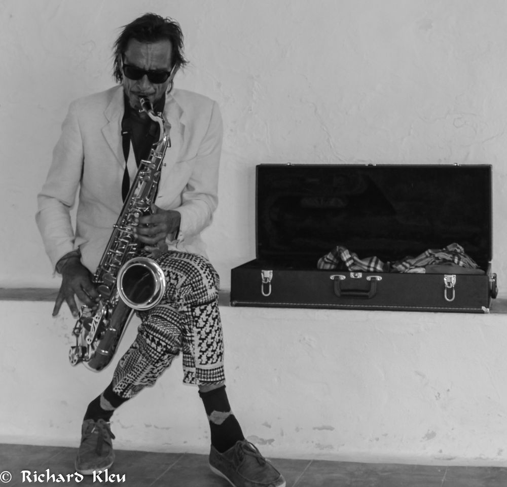 Einsamer Saxophonist