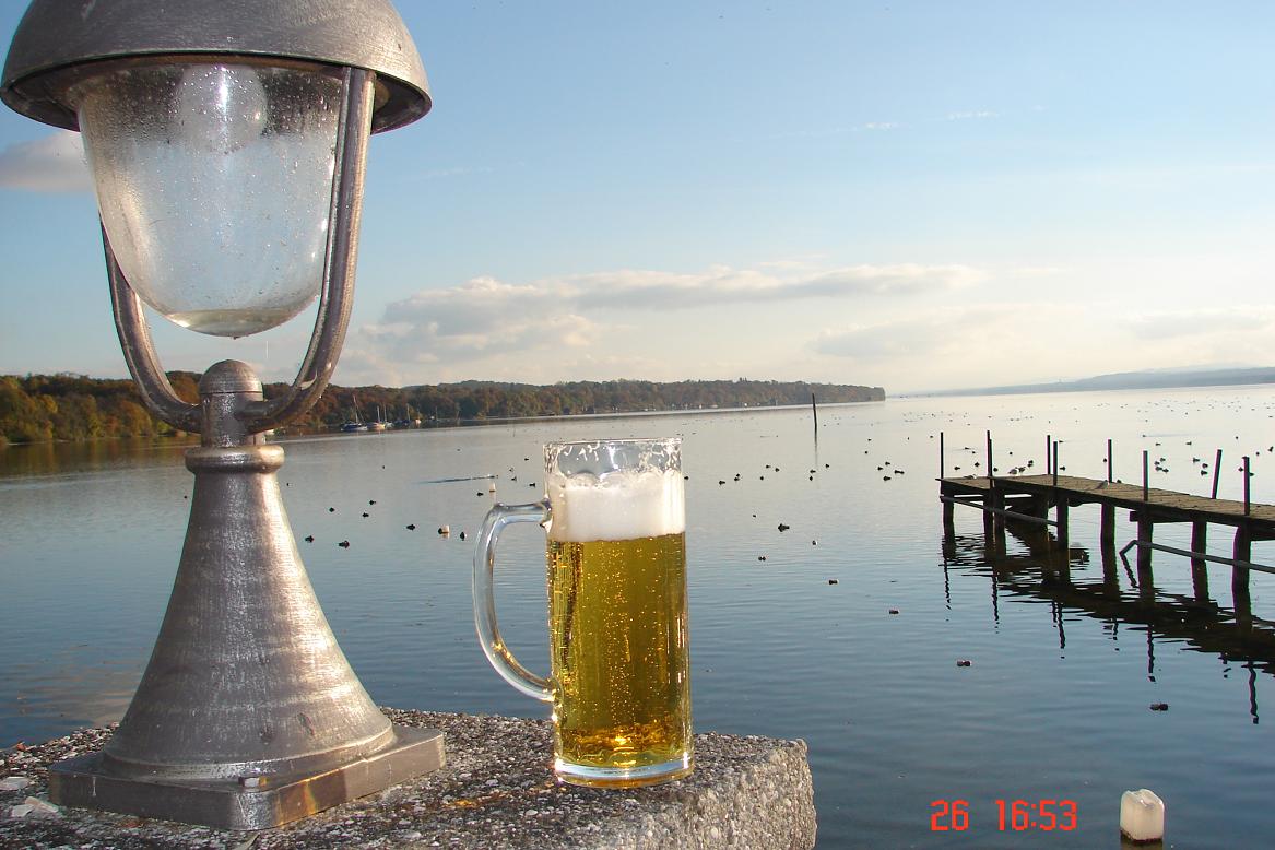 ...einsamer, schöner Biergenuss