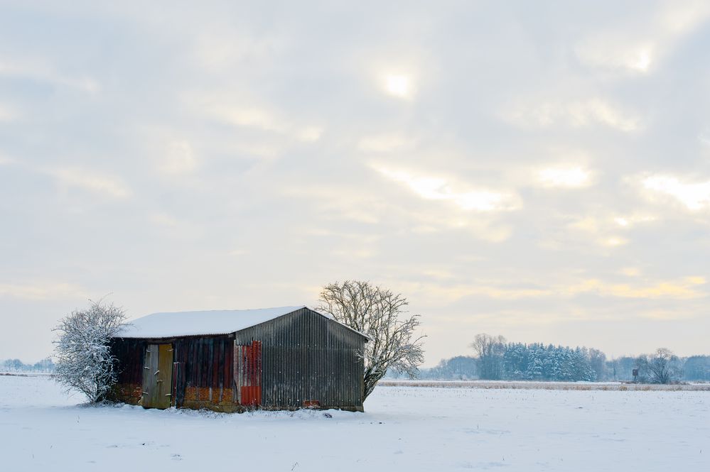 einsamer Schuppen I by Wolfgang Everding