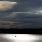 einsamer Segler auf dem Bodensee