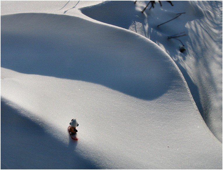 Einsamer Snowboarder (2)