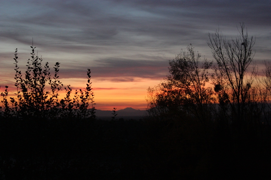 Einsamer Sonnenuntergang