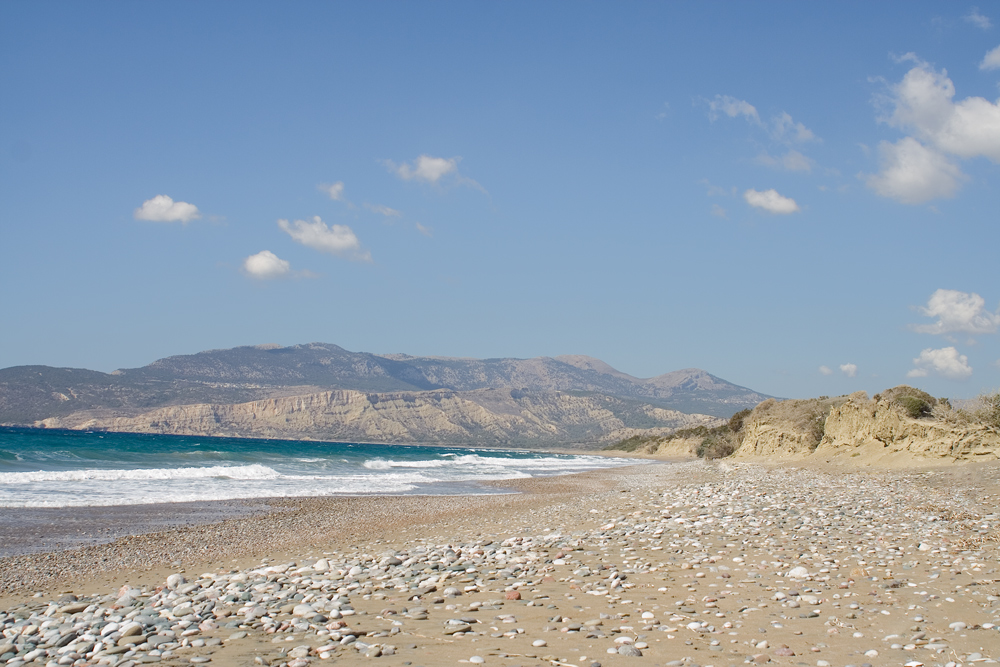 Einsamer Strand auf Rhodos