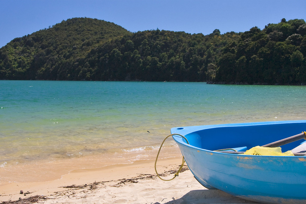 Einsamer Strand im Abel Tasman Nationalpark