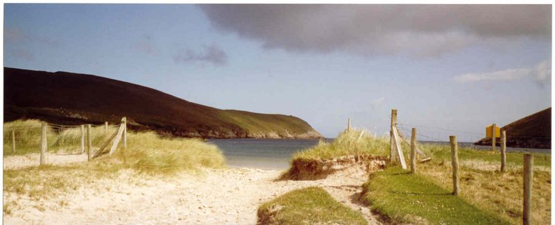 Einsamer Strand im norden Irlands