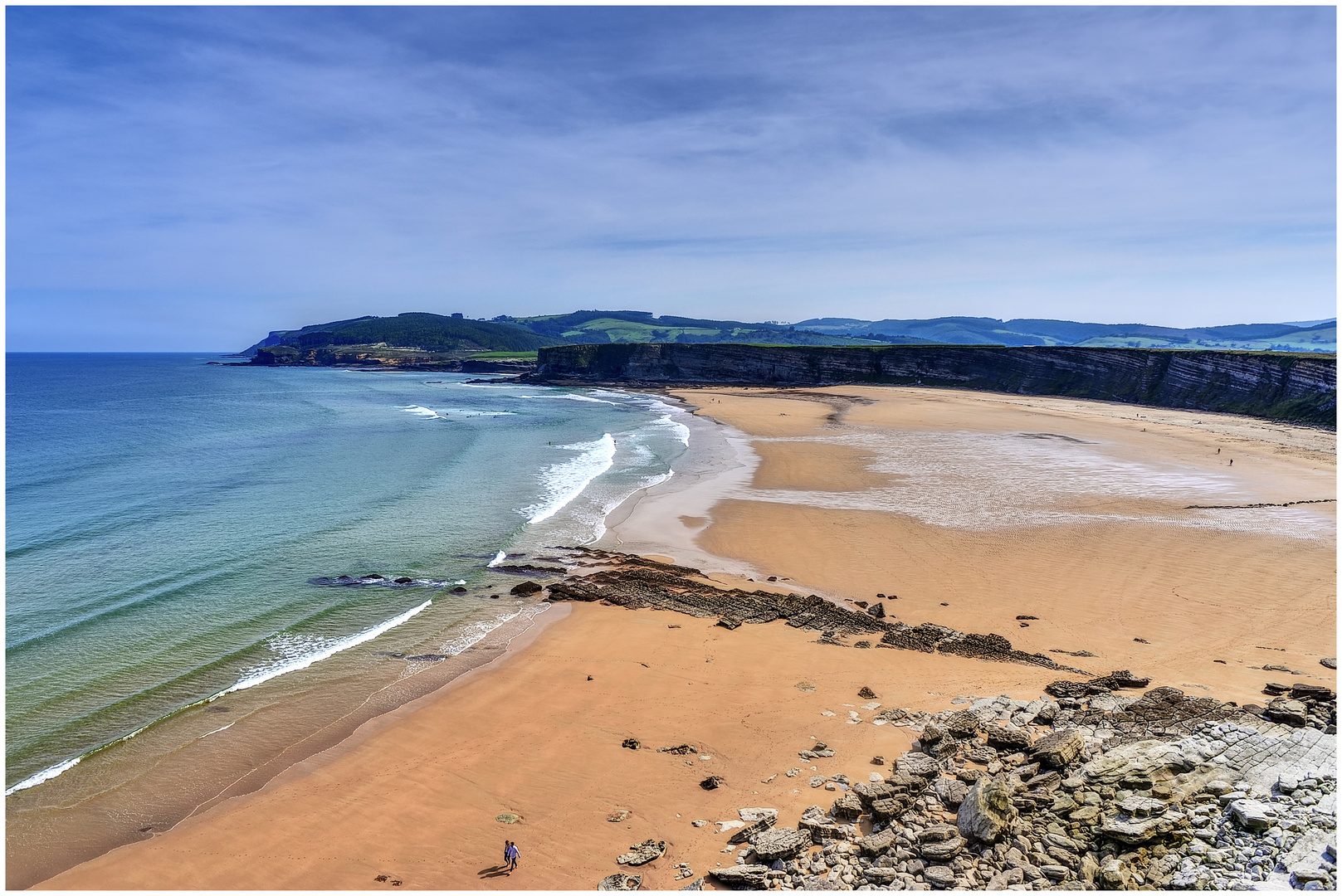 Einsamer Strand "Playa de Langre"