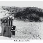 Einsamer Strandkorb