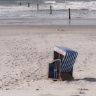 Einsamer Strandkorb auf Norderney