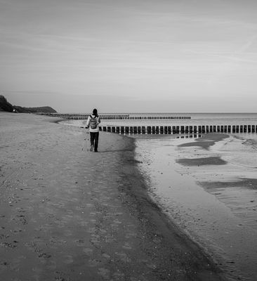 Einsamer Strandläufer… 