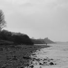 einsamer Strandspaziergang