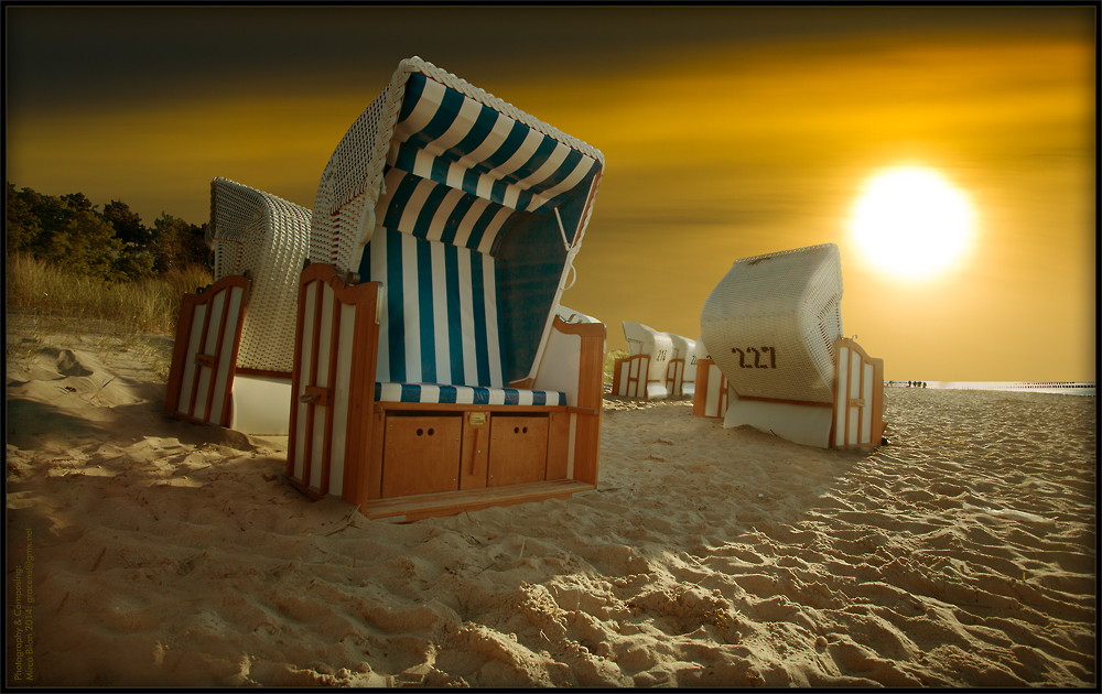 einsamer Strandurlaub