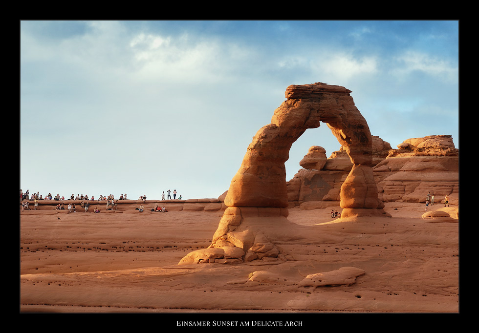 Einsamer Sunset am Delicate Arch