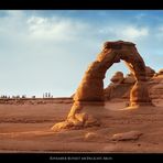 Einsamer Sunset am Delicate Arch