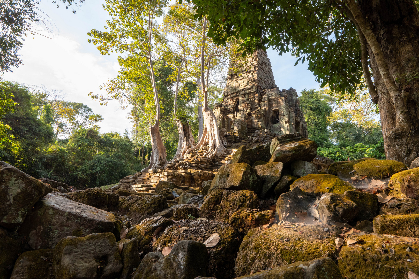 Einsamer Tempel in Ankor Kambodscha