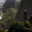 Einsamer Tempel in der Taroko Schlucht