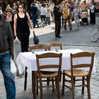 einsamer Tisch / Eenzame tafel