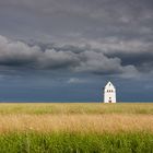 Einsamer Turm inmitten von Feldern