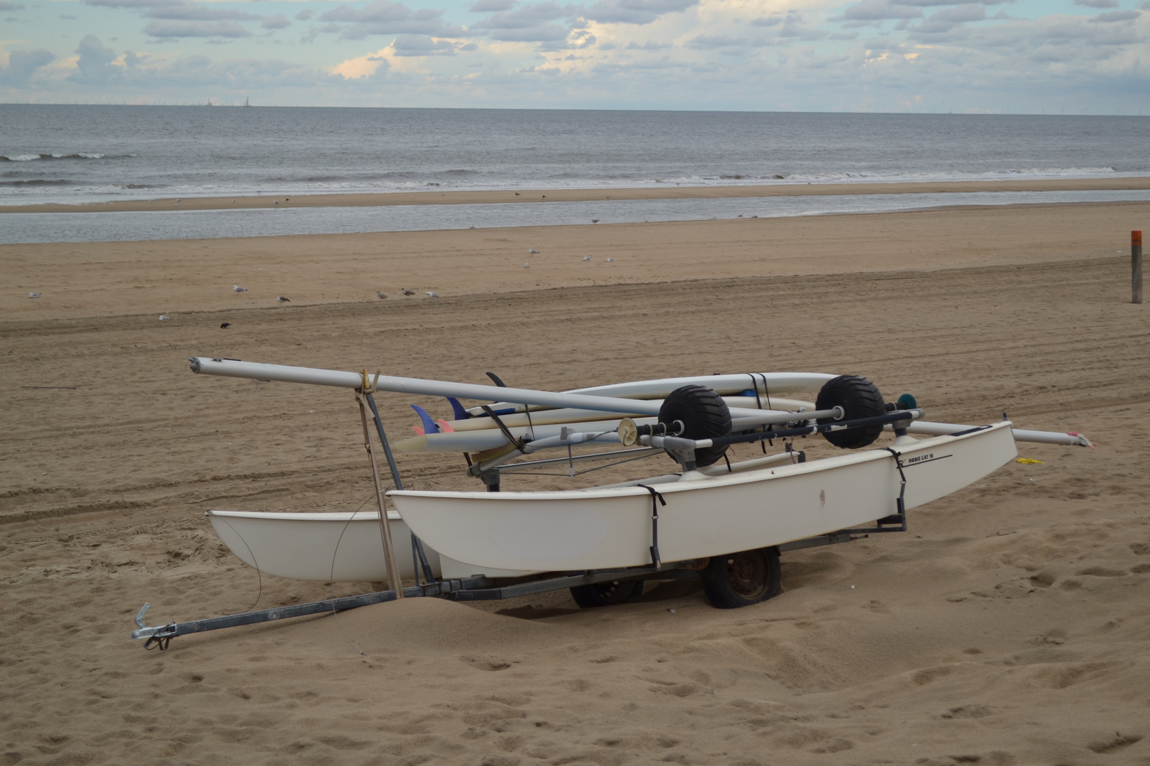 Einsames Boot Zandvoort