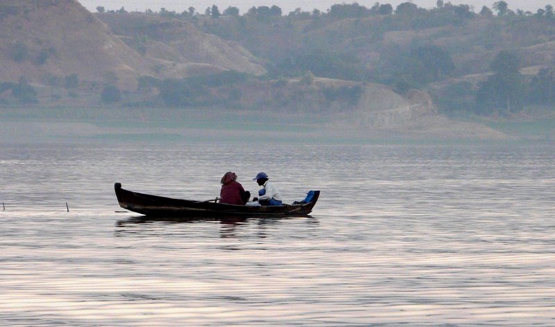 einsames Fischerboot