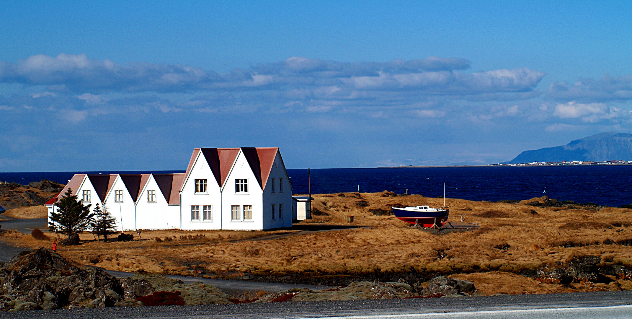 Einsames Haus in Island