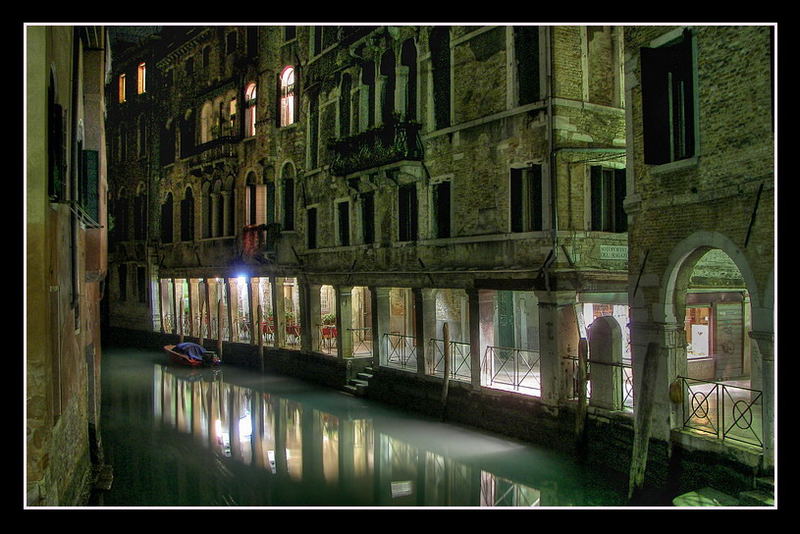 Einsames Restaurant in Venice