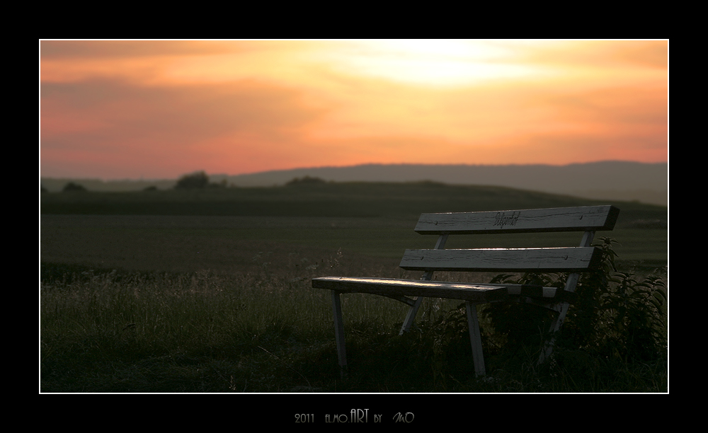 Einsames Ruheplätzchen am Abend