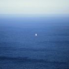Einsames Schiff am Cap Formentor auf Mallorca...