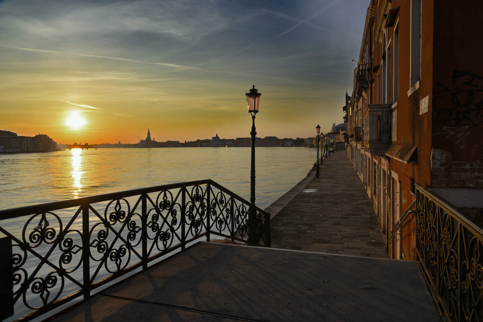 Einsames Venedig die Insel erwacht