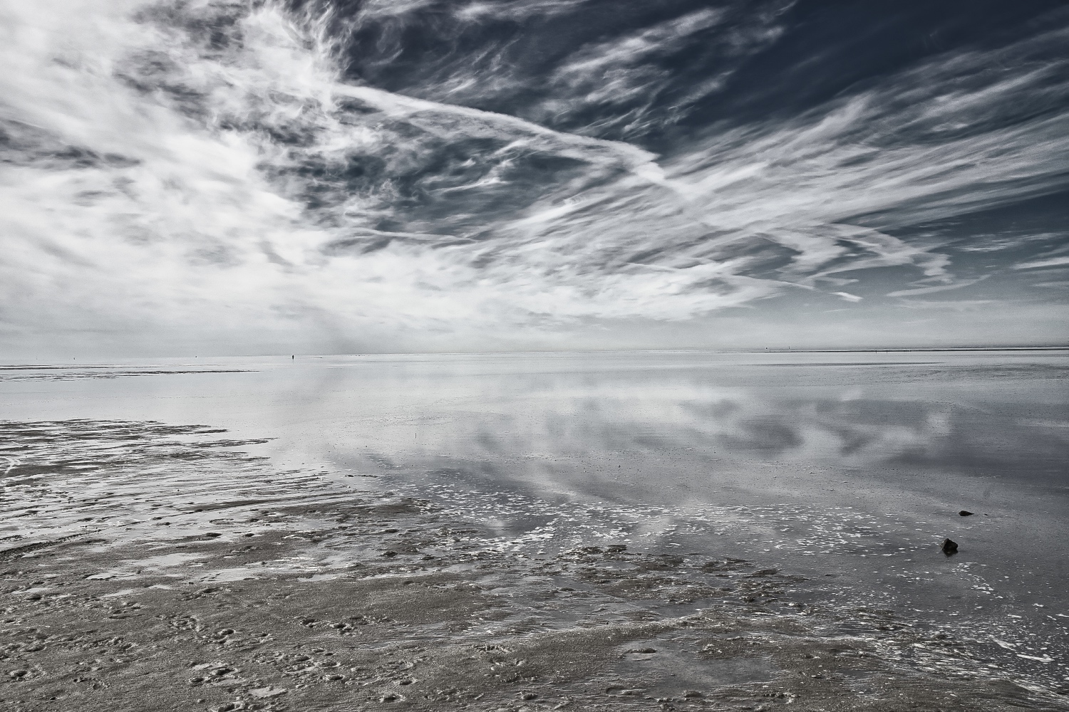 Einsames Wattenmeer