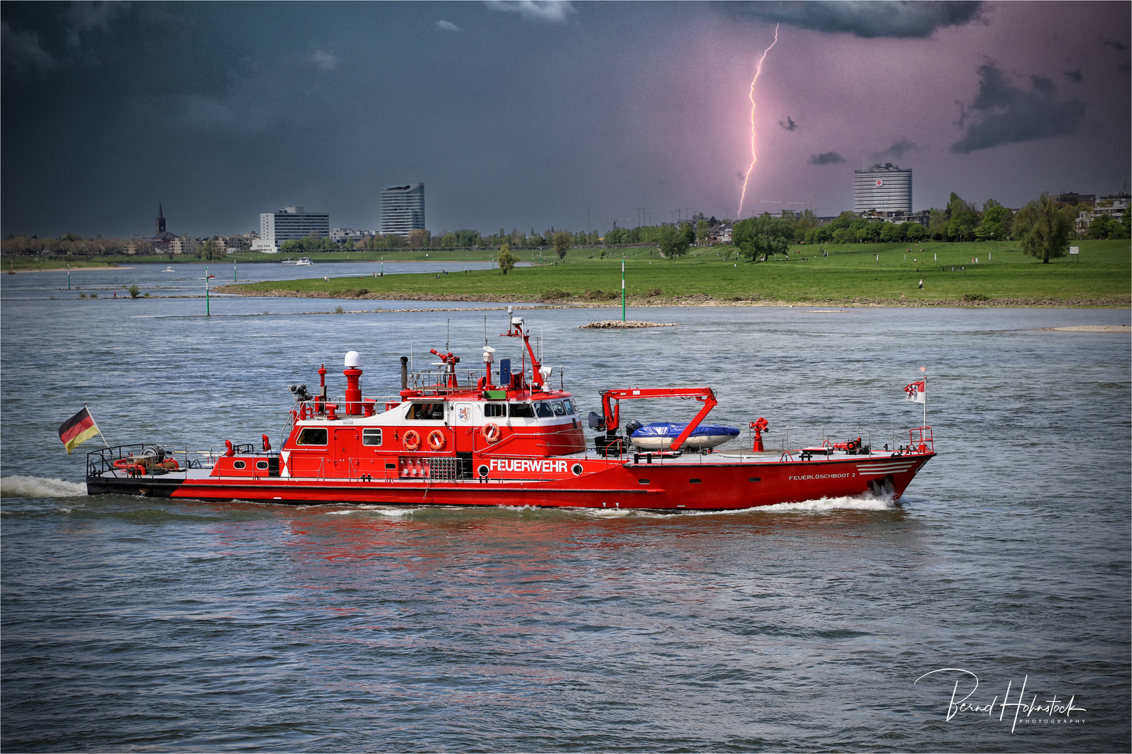 Einsatz auf dem Rhein ....