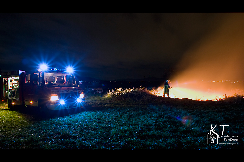 Einsatz beim Martinsfeuer........