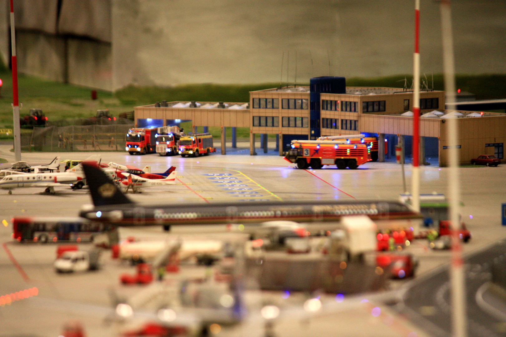 Einsatz für die Airport- Feuerwehr