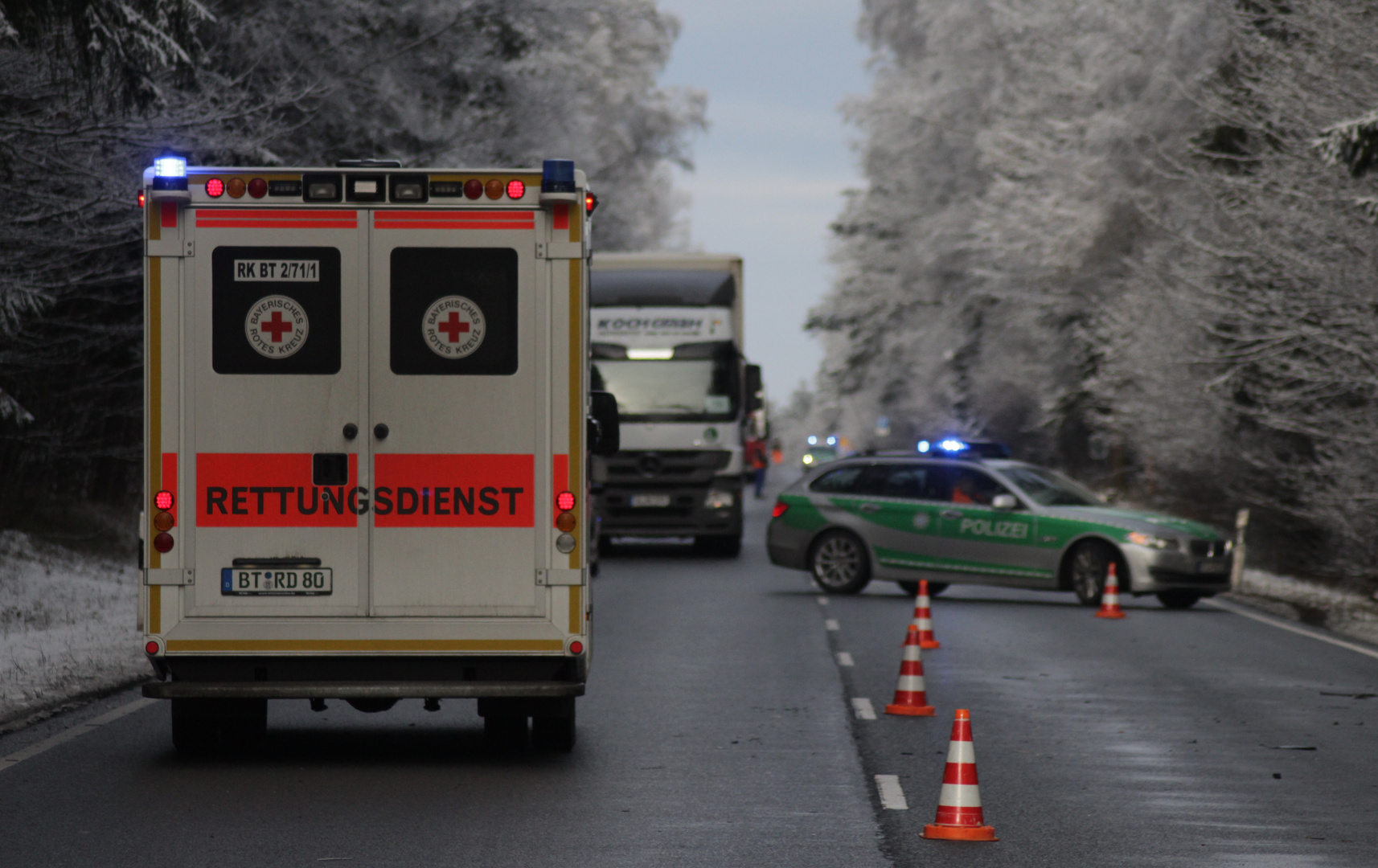 Einsatz für "Rotkreuz Bayreuth 2/71/1"