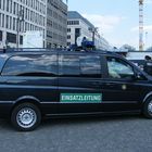 Einsatzleitung der Berliner Polizei.