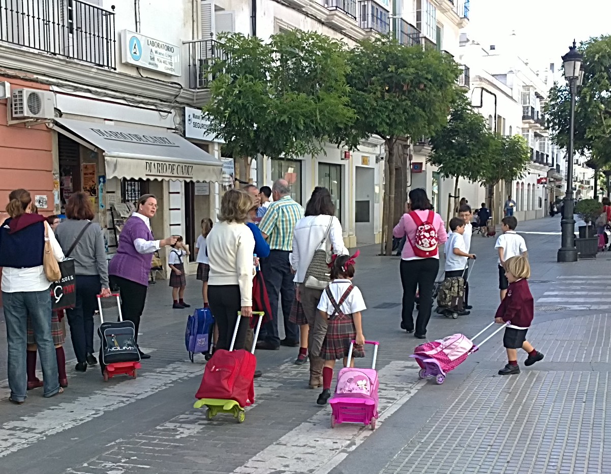 Einschulung in Conil, Spanien