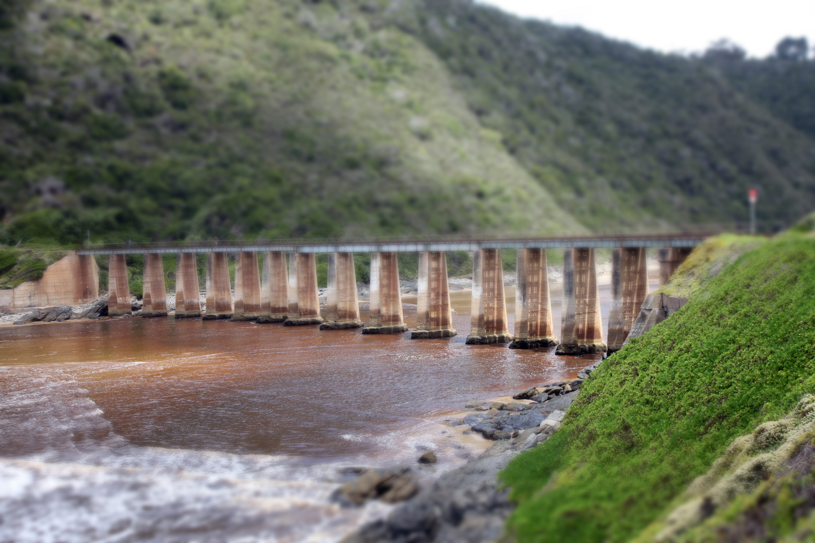 Einsenbahnbrücke in Südafrika