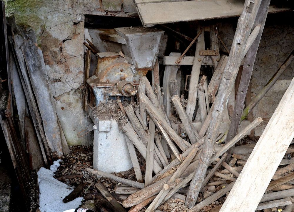 Einst kräftige Kalksteinmühle...